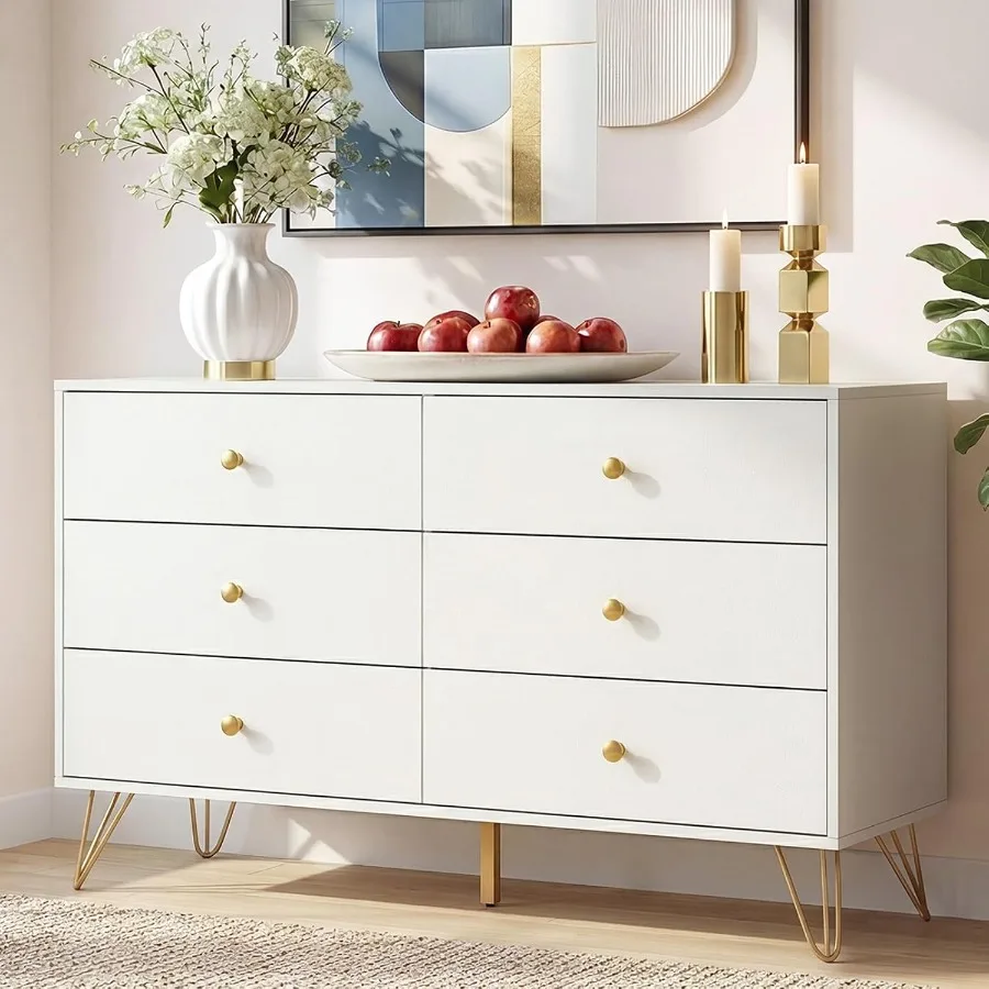 Bedroom 6-Drawer White Dresser - огляд і ціна Storage & Organization