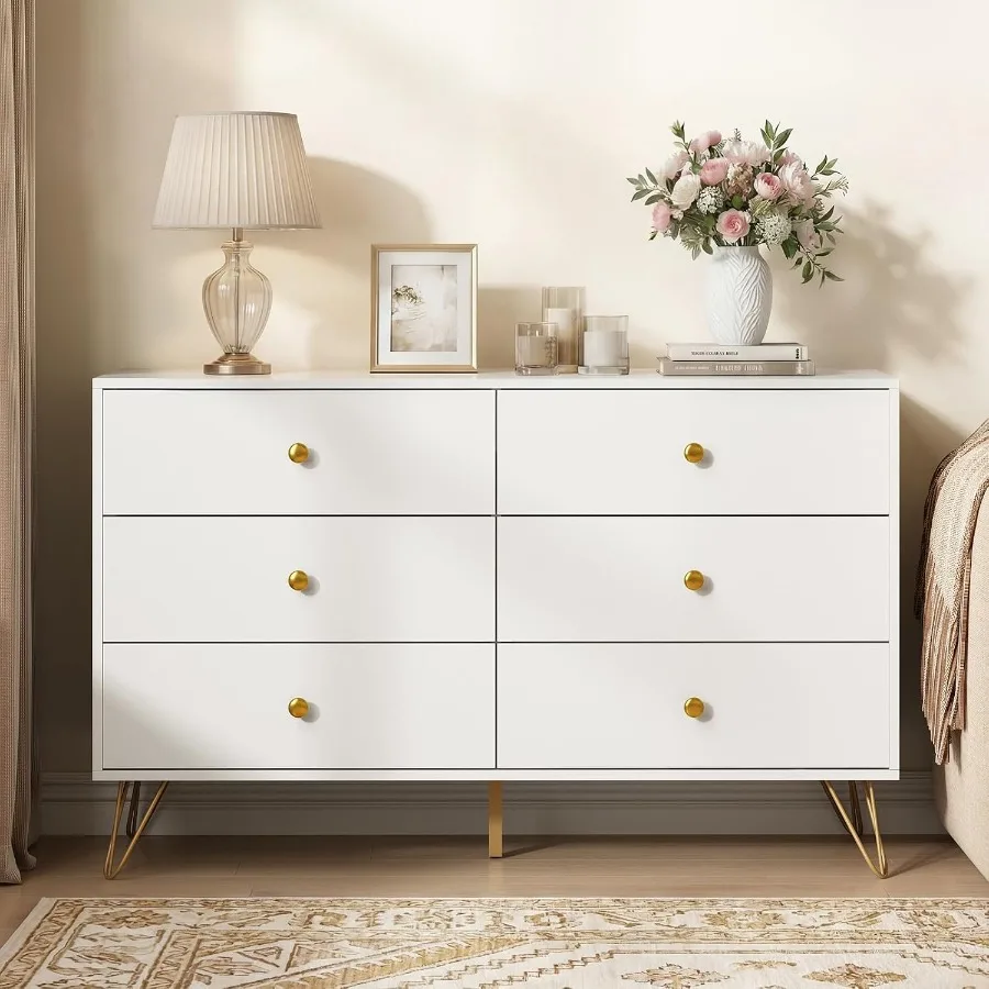 Bedroom 6-Drawer White Dresser - огляд і ціна Storage & Organization
