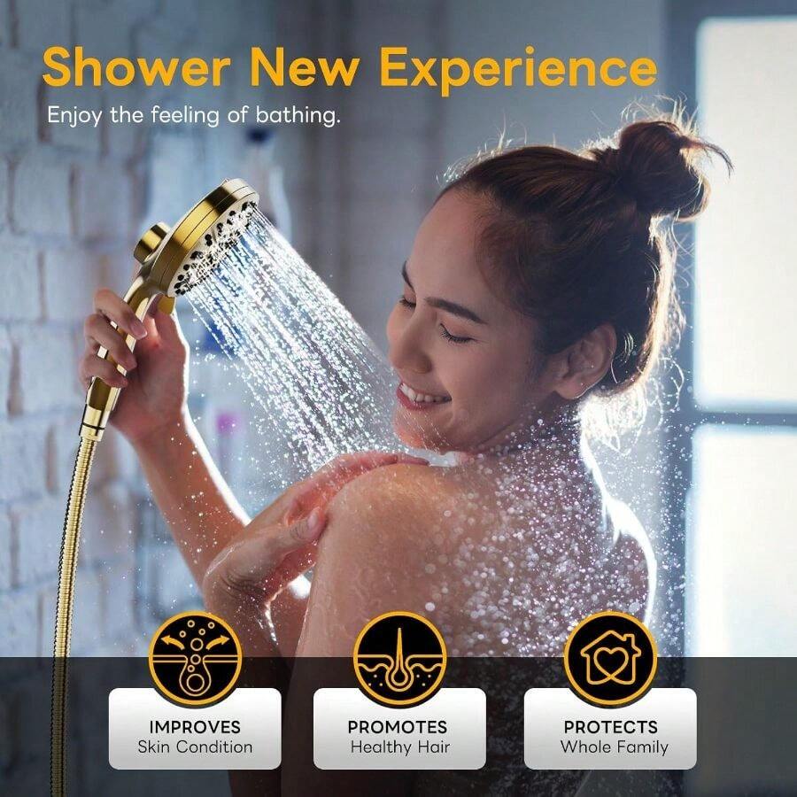 High Pressure 10 Ways Handheld - огляд і ціна High Pressure Shower Head Handheld