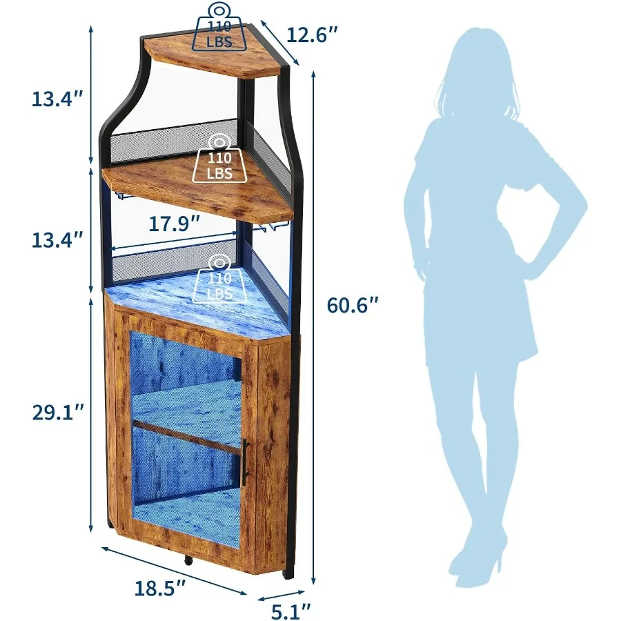 Corner Bar Cabinet for Home Us - огляд і ціна Lighting