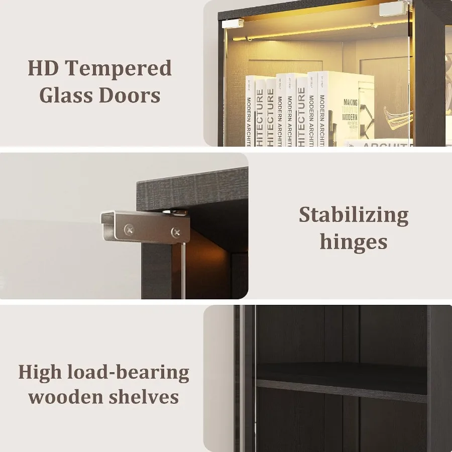 Corner display cabinet with gl - огляд і ціна Lighting