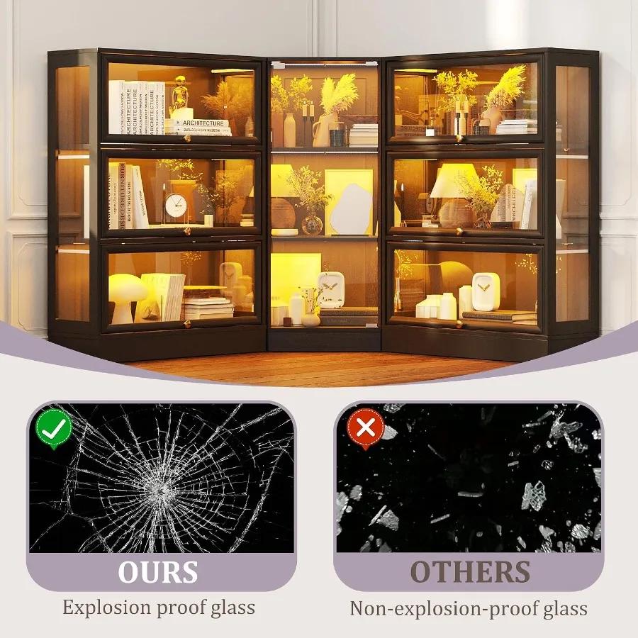 Corner display cabinet with gl - огляд і ціна Lighting