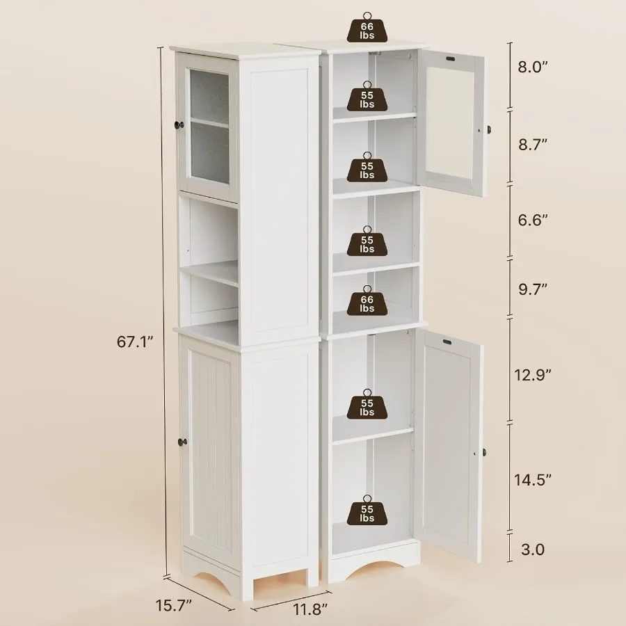 Bathroom storage cabinet combo - огляд і ціна Storage & Organization