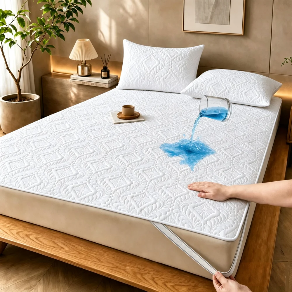 1pc Multi-Color Four-Corner El - огляд і ціна Waterproof Mattress Protector Breathable