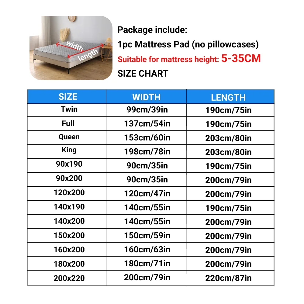 1pc Multi-Color Four-Corner El - огляд і ціна Waterproof Mattress Protector Breathable
