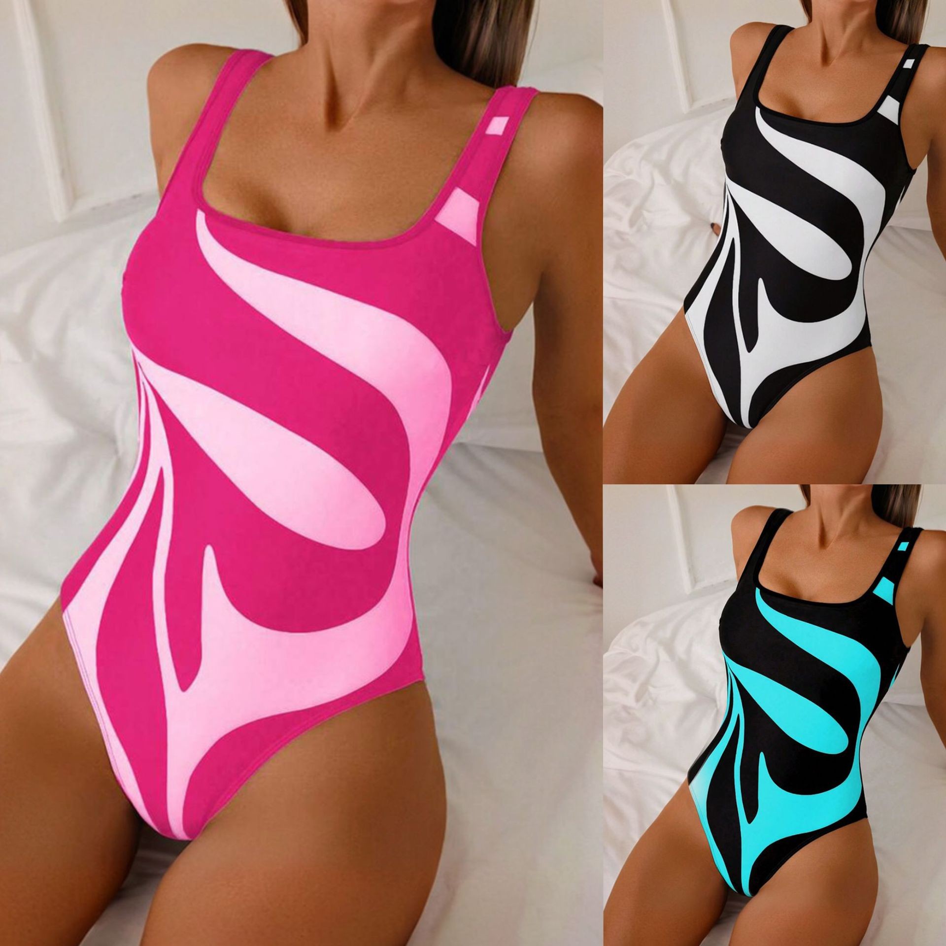 Woman Tankini Abstract Print B - огляд і ціна Bath