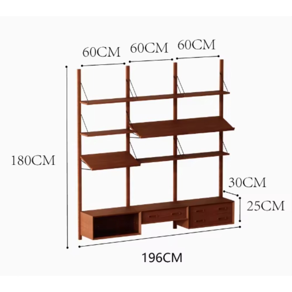 Retro Solid Wood Living Room W - огляд і ціна Storage & Organization